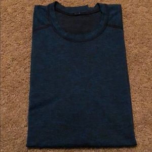 Lululemon Metal Vent Tech Teal Black Heathered XL